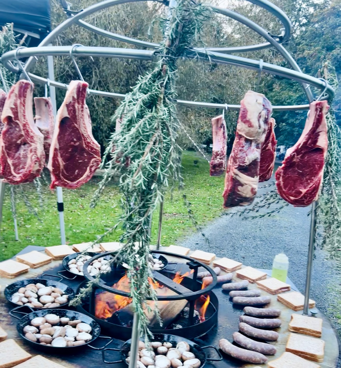 brasero, traiteur, côte de bœuf, fromages